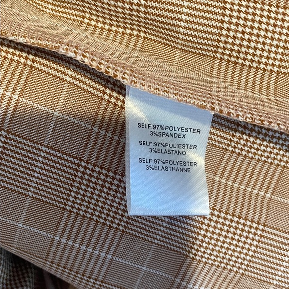 Altar'd State Checkered Tan‎ Mini Skort - Picture 7 of 8